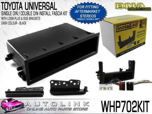 Dna stereo install kit single/double din suit toyota prado 95-120 series 96-2009