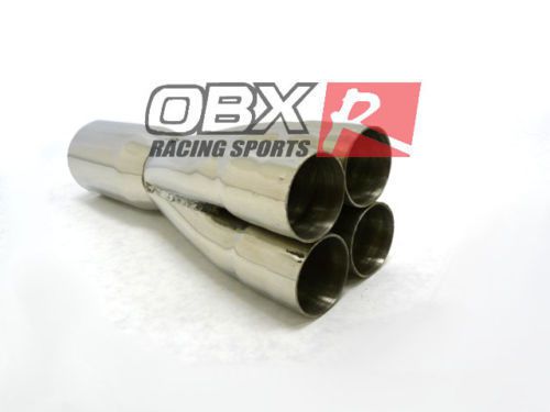 Obx racing hf 4-1 exhaust universal merge collector primary 2.0&#034; 3.5&#034; od outlet