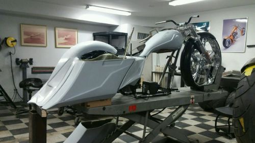 Touring 6&#034; extended stretched saddlebags z27 with fender