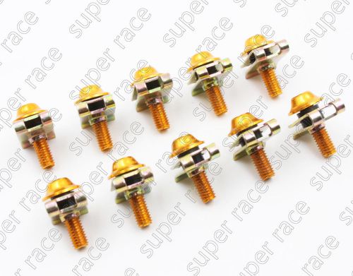 Purchase 10 PCs Useful Gold Fairing Bolts M5 5mm Spire Speed Fastener ...