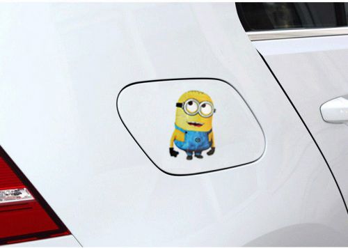 14*10cm shown car stickers minions despicable me reflective vinyl decal sticker
