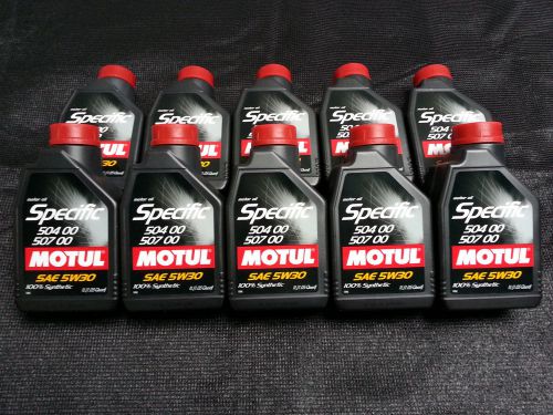 Uc124 106374 motul specific oil 5w-30 (10 pack/10 liters) vw audi 504 00 507 00