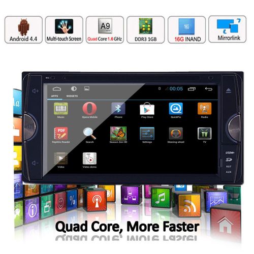 Android 4.4 car dvd player gps wifi quad core 1.6ghz 16g inand for toyota rav4