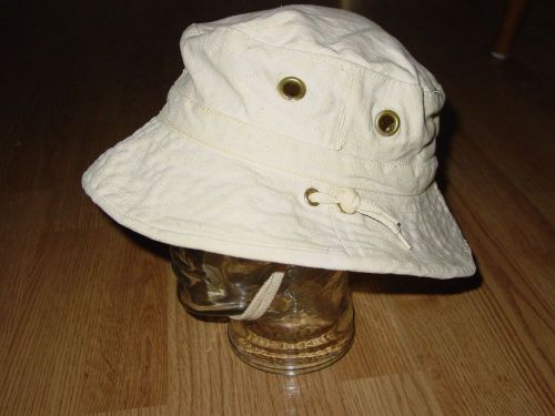 Vintage bliss marine canvas hat sail sailing boat boating size xl