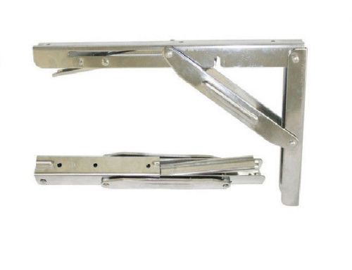1 stainless polished folding shelf bench bracket support
