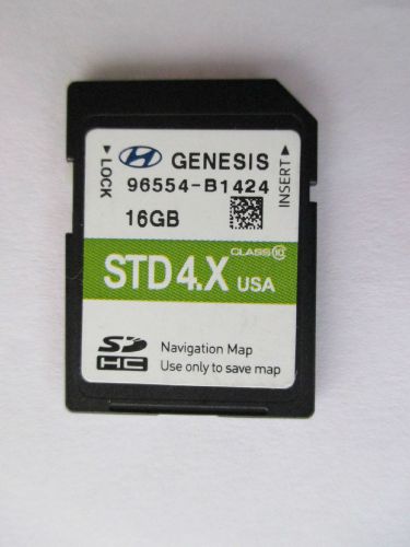 2014 2015 2016 hyundai genesis navigation gps sd card map 4x usa oem 96554-b1424