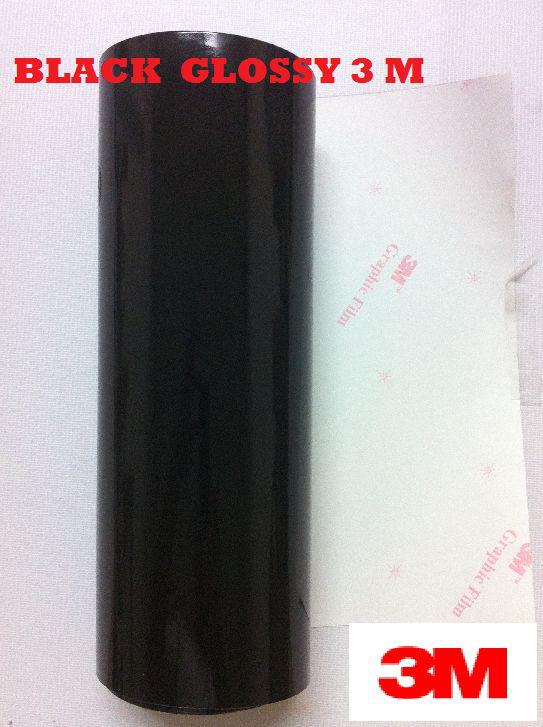 48" x 120"  black glossy  3m scotchcal 3m graphic vinyl film sheet  glossy black