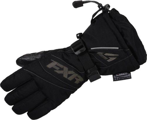 New fxr-snow fusion adult women's waterproof gloves, black/charcoal-gray, xl