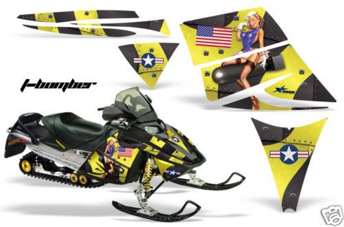 Amr racing wrap mxz ski-doo rev snowmobile sled graphics wrap decal kit tby