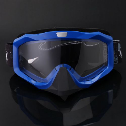 Blue motorcycle motocross atv bike mtb off road riding goggles windproof anti uv