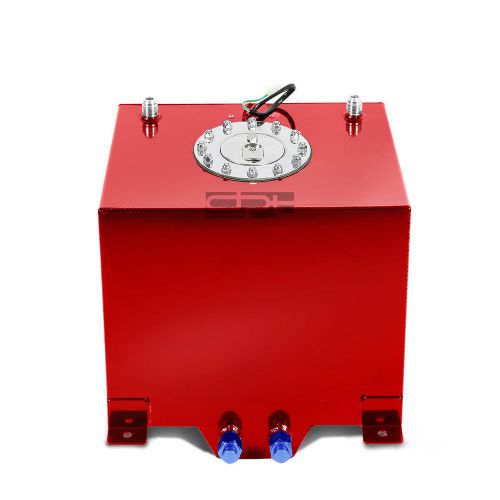 5 gallon/18.8l lightweight red coat aluminum race fuel cell tank+level sender