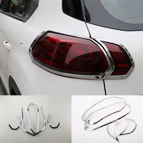 2style!for citroen c3-xr 2015  chromed abs tail rear light lamp cover trim 4pcs