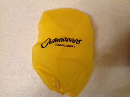 Yellow outerwears 3 1/2" x 8" pre filter go kart racing