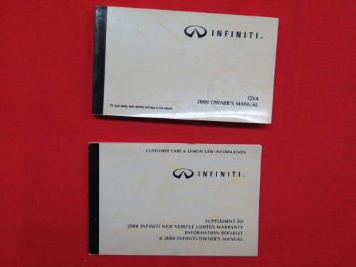 2000 infiniti qx4 owners manual guide book