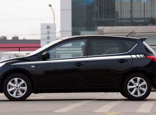 Car decal vinyl graphics side sticker body decals racing stripe for tiida #cb38