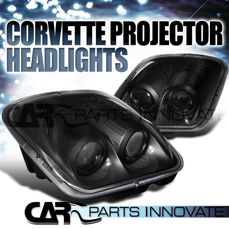 Purchase 19972004 CHEVY CORVETTE C5 PROJECTOR BLACK HEADLIGHT DEPO in