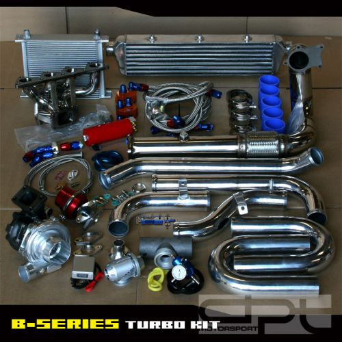 Purchase CIVIC B16/B18 STAINLESS MANIFOLD T3/T4 .63 TURBO CHARGER KIT