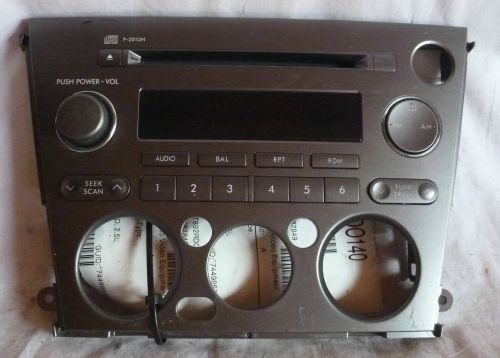 05 06 subaru legacy radio cd player faceplate replacement p-201un 86201ag64a