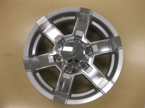 Qty 4 16x6 6-5.5 alum hi spec trailer wheel 581 silver 3200lbs 581-66655s fs!