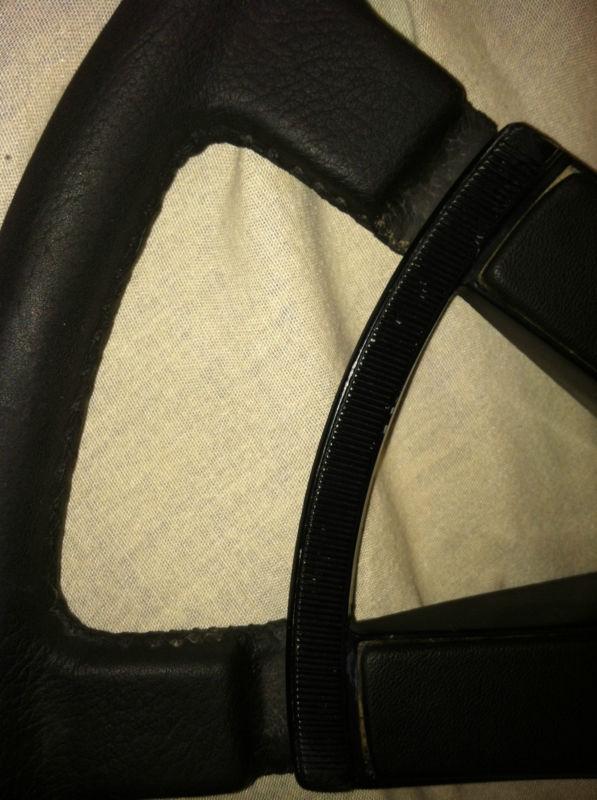 Vintage late 1960s early 1970s Porsche steering wheel ibonite with horn plate, US $174.00, image 3