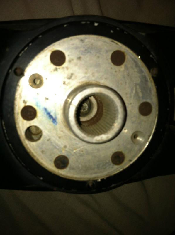 Vintage late 1960s early 1970s Porsche steering wheel ibonite with horn plate, US $174.00, image 6