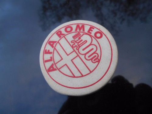 Alfa romeo logo promotional accessory eraser with red serpent &amp; cross