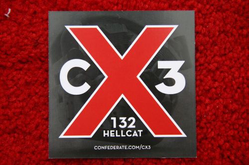Confederate cx3 hellcat x132 sales brochure.