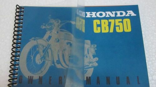 Honda - cb750 - owner's manual - sandcast - (original print date 7/69)