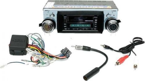 1968 chevelle stereo am/fm/cassette usa-1 with black bezel custom autosound