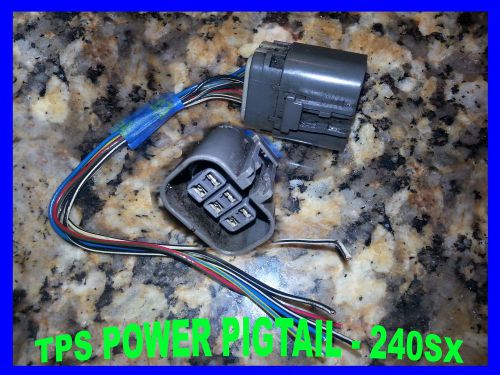 1995 - 1998 nissan 240sx tps power pigtail / connector s14 oem ka24de throttle