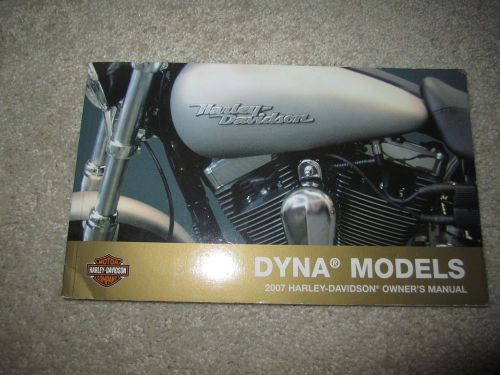 Harley owner's manual dyna models 2007