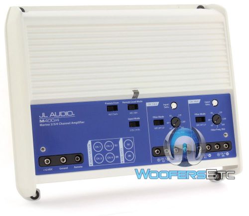 Rb m400/4 jl audio amp 4channel marine boat component tweeter speakers amplifier