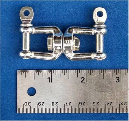1/4" stainless steel jaw / jaw swivel