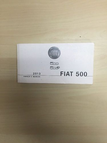 2013 fiat 500 500c user guide owners manual. no case