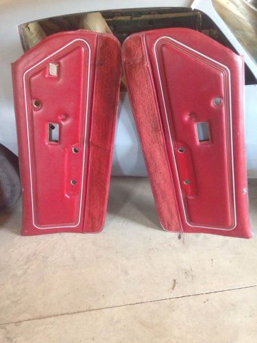 1978-81 firebird trans am front door panels, red originals!