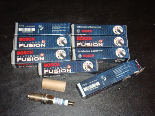 8 - platinum iridium fusion spark plugs: bosch 4516