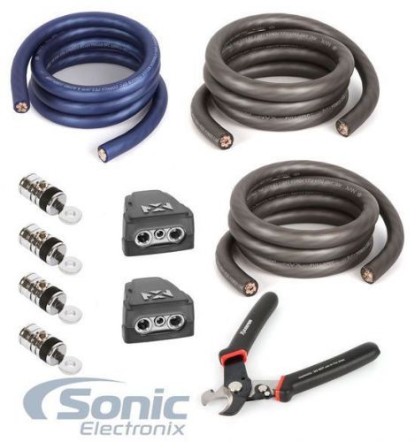 Nvx big 3 upgrade kit: 1/0 awg cable, wire cutters, 2 battery &amp; 4 ring terminals