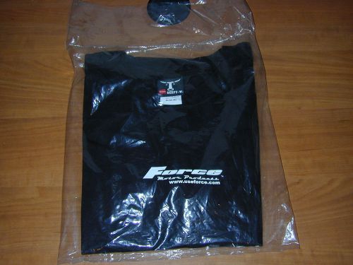 New genuine force motor products t shirt mens size xl hanes beefy/black t-shirt