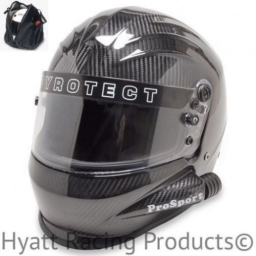 Pyrotect prosport side forced air auto racing helmet sa2015 - carbon fiber