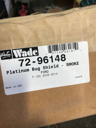 Westin 7296148 smoke acrylic platinum series bug shield for ford f-150 2009-2014