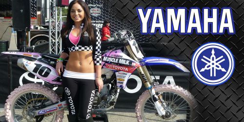 Yamaha motorcycle motocross racing garage banner - dirtbike chic #13