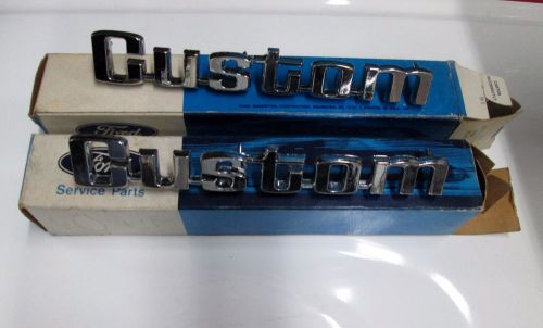 1973-1979 ford truck nos nib custom emblems ford bedside 4x2 4x4