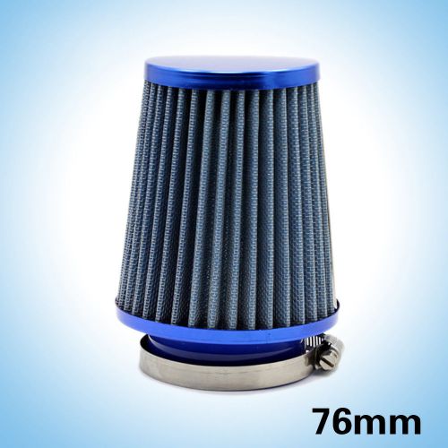 New universal 3&#039;&#039; air intake cone filter 76mm  car truck or suv