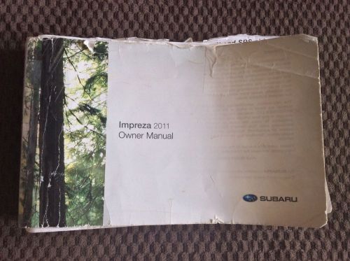 2011 subaru impreza owners manual--fast free shipping !!!
