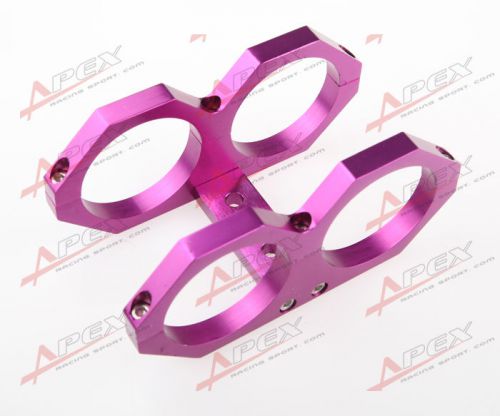 Dual double or twin bosch 044 fuel pump mounting bracket clamp cradle in-line