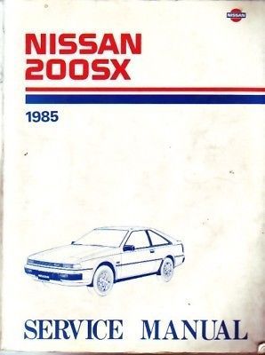 1985 nissan 200 sx  200sx factory shop service manual