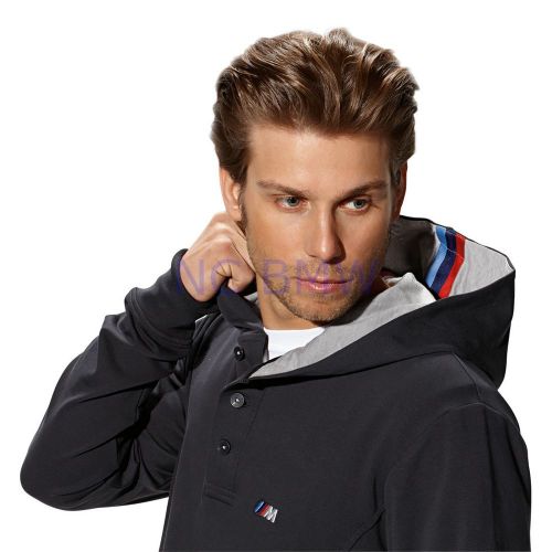Bmw genuine men's m hooded shirt anthracite xxxl 3xl 3x large