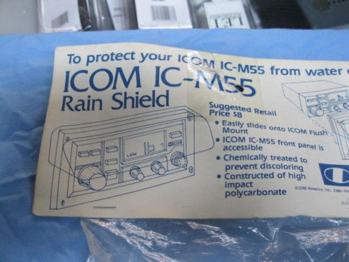 Rain shield for icom m55 radio