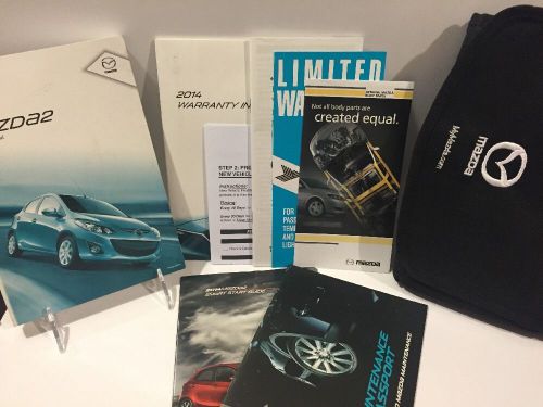 2014 mazda 2 owner&#039;s manual set &amp; case owners guide  user&#039;s books user