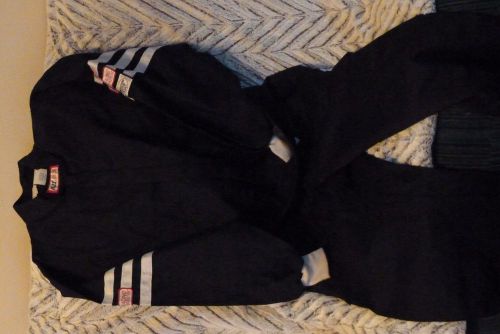 Rjs safety black xlg 1 piece driving suit